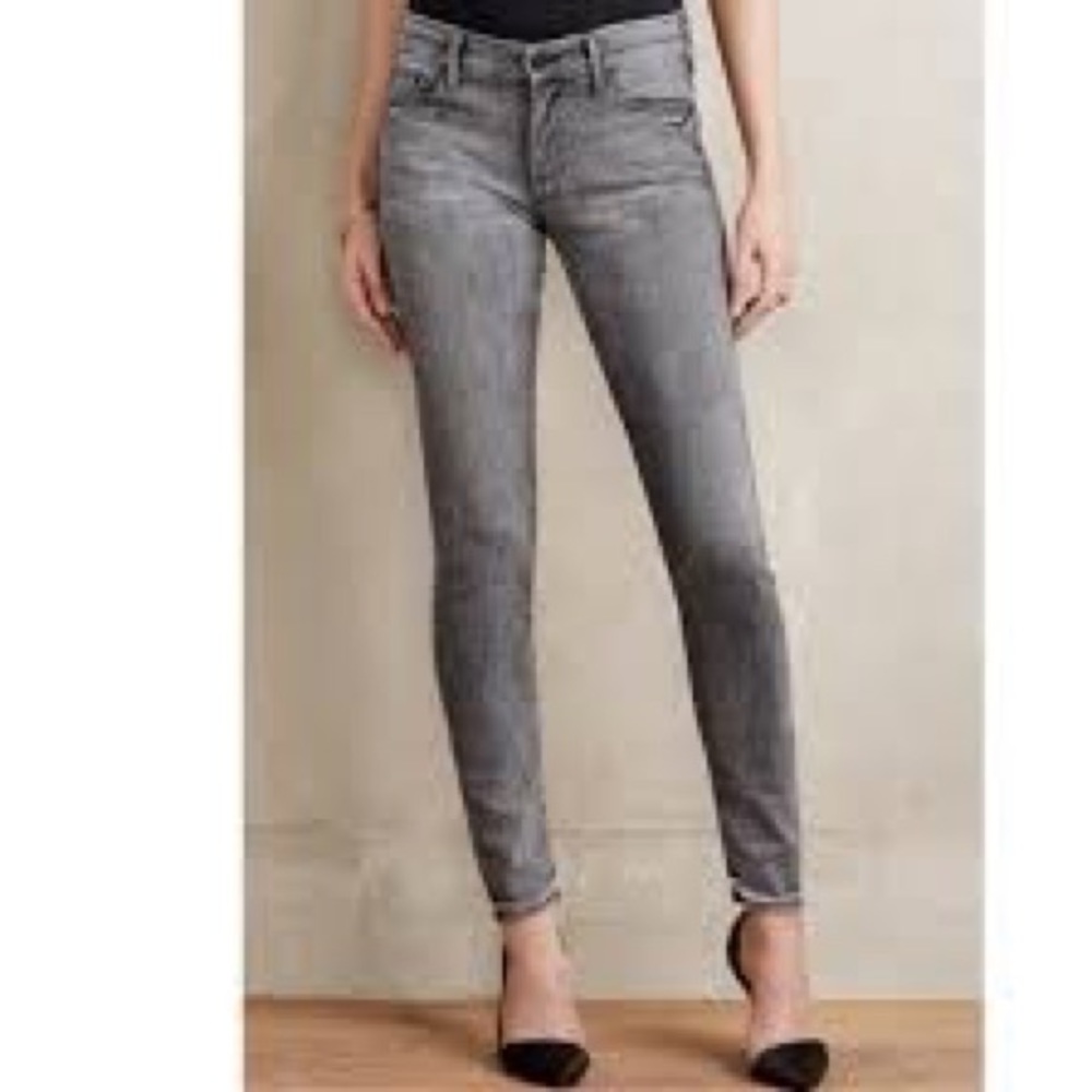 MOTHER The Looker,m gray skinny jeans sz 28